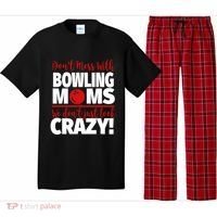 Don't Mess With Bowling Moms Meaningful Gift Crazy Bowling Mom Gift Pajama Set thumb 0