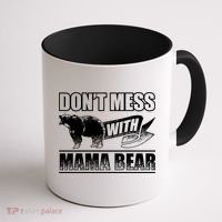 Don't Mess With Mama Bear Camping Gift Camper Gift Coffee Mug thumb 1