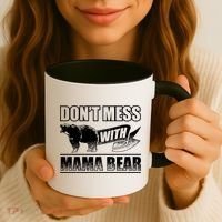 Don't Mess With Mama Bear Camping Gift Camper Gift Coffee Mug thumb 3