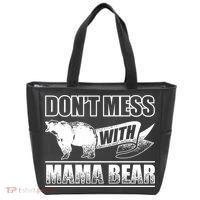 Don't Mess With Mama Bear Camping Gift Camper Gift Tote Bag thumb 0