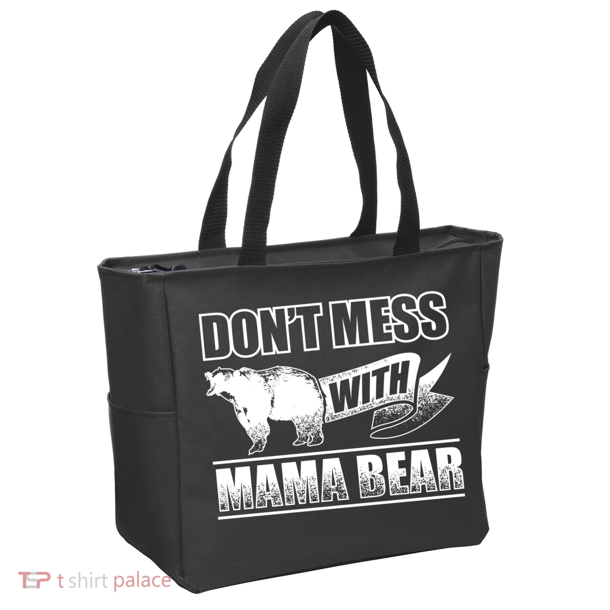Don't Mess With Mama Bear Camping Gift Camper Gift Tote Bag