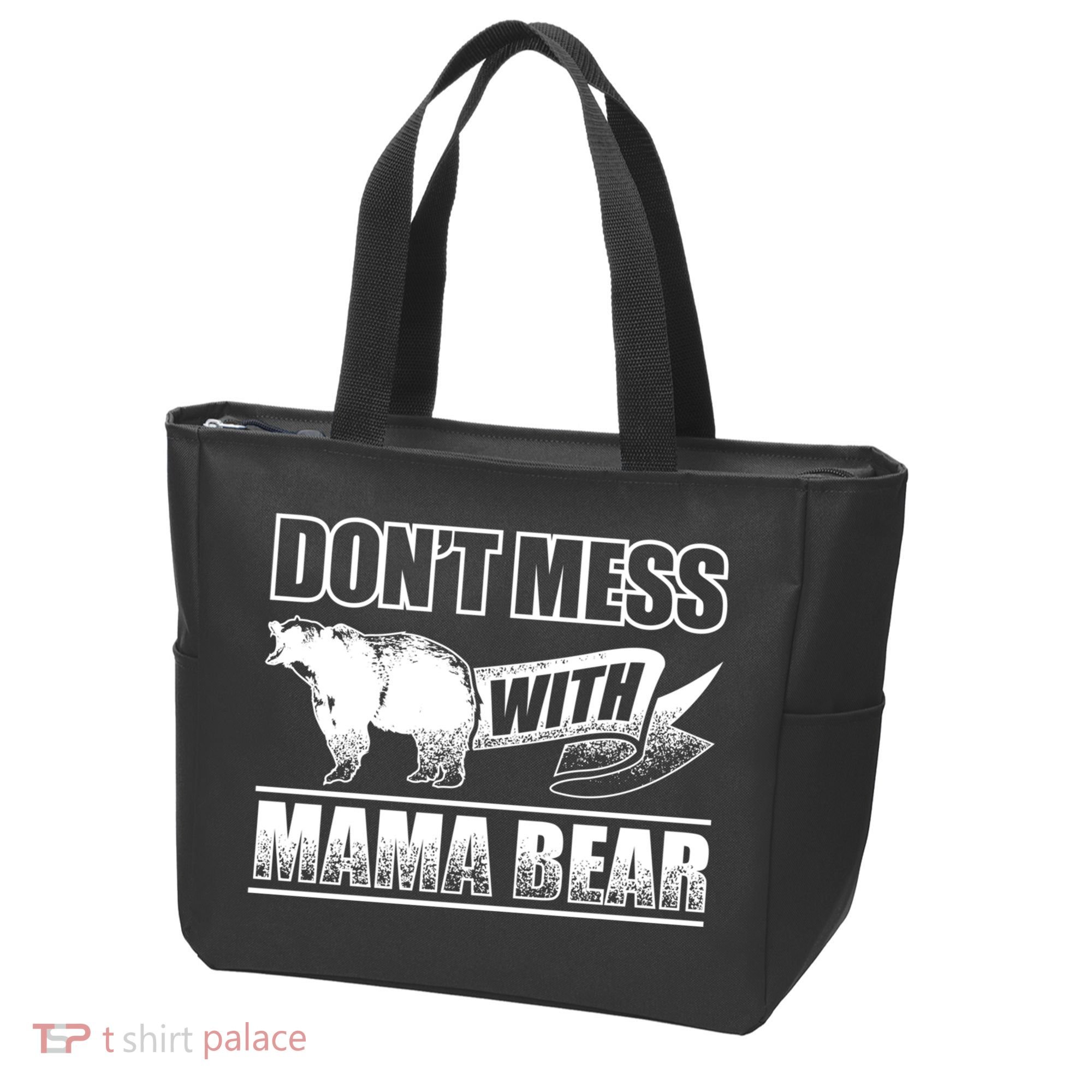 Don't Mess With Mama Bear Camping Gift Camper Gift Tote Bag