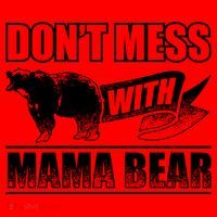 Don't Mess With Mama Bear Camping Gift Camper Gift Santa Hat thumb 1