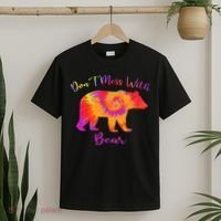 Don't Mess with Mama Bear Funny Mother's Day Tie Dye T-Shirt thumb 2