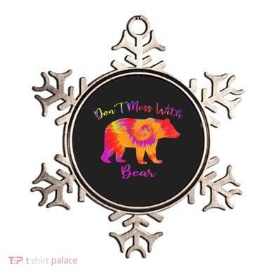 Don't Mess with Mama Bear Funny Mother's Day Tie Dye Ornament