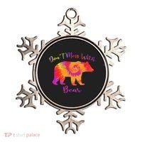 Don't Mess with Mama Bear Funny Mother's Day Tie Dye Ornament thumb 0