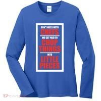 Dont Mess With The Chef Food Cooking Catering Culinary Gift Women's Long Sleeve Shirt thumb 0