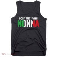 DonT Mess With Nonna Italian Grandma Tank Top thumb 0