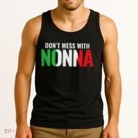 DonT Mess With Nonna Italian Grandma Tank Top thumb 3