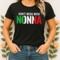 DonT Mess With Nonna Italian Grandma Women's T-Shirt thumb 2