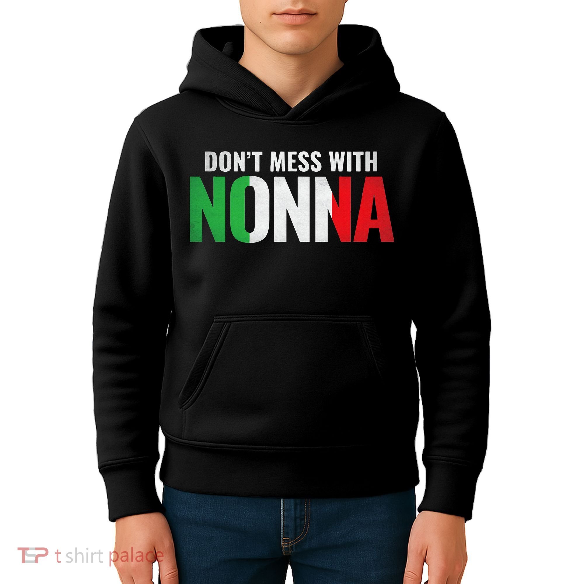 DonT Mess With Nonna Italian Grandma Kids Hoodie