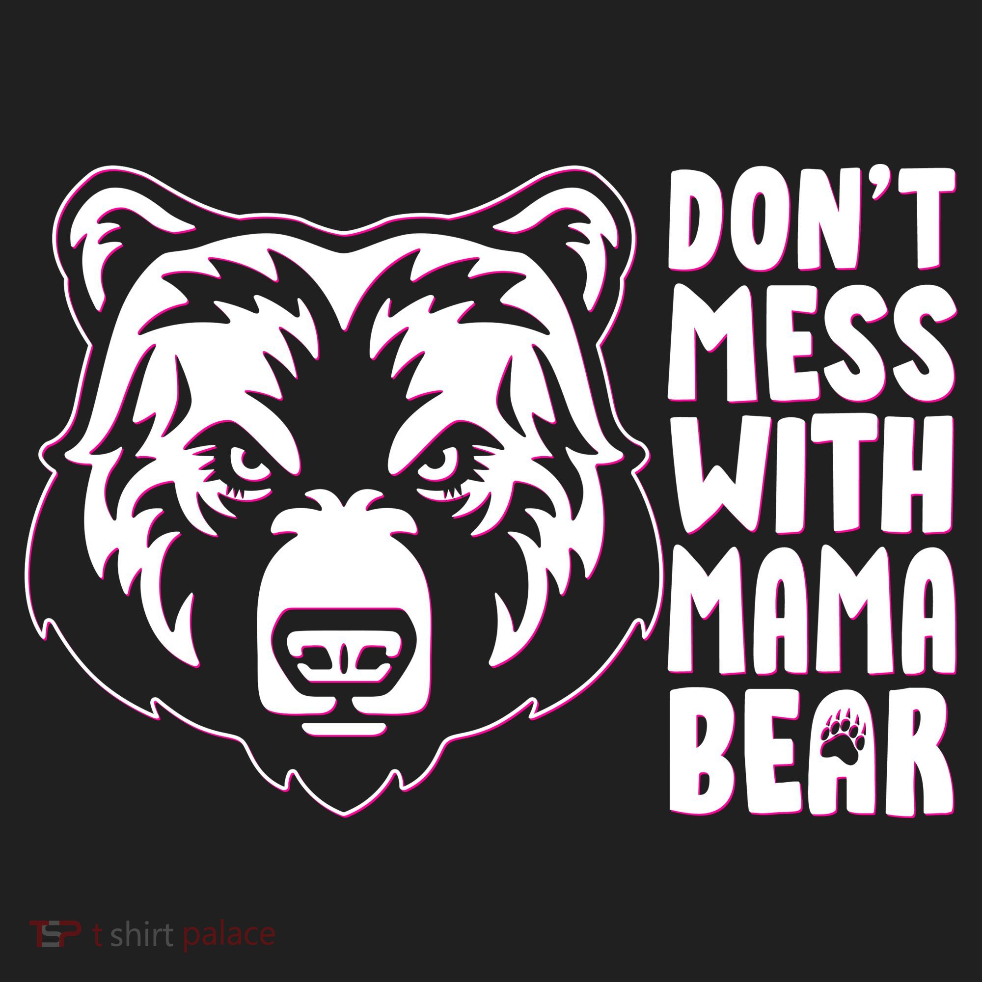 Dont Mess With Mama Bear Plastic Christmas Ball Ornament