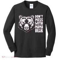 Dont Mess With Mama Bear Kids Long Sleeve Shirt thumb 0