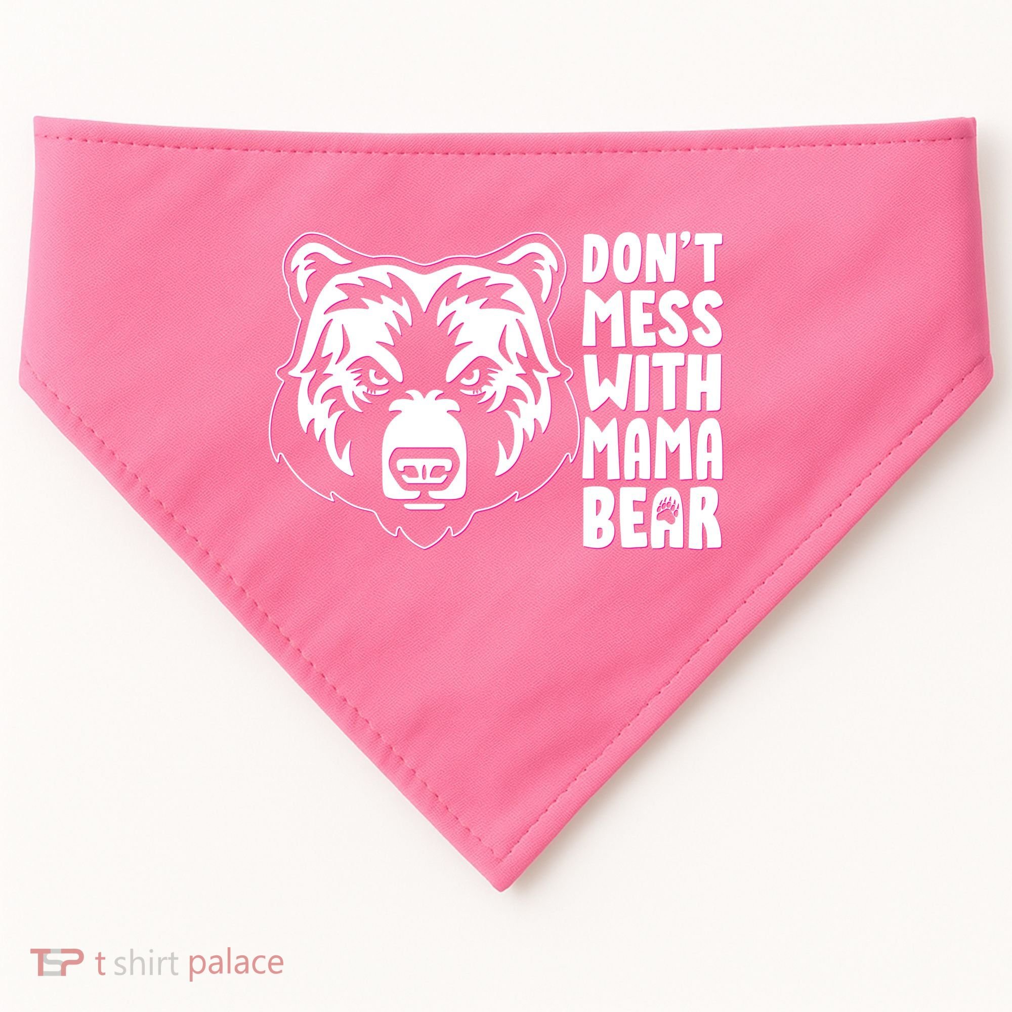 Dont Mess With Mama Bear USA-Made Doggie Bandana