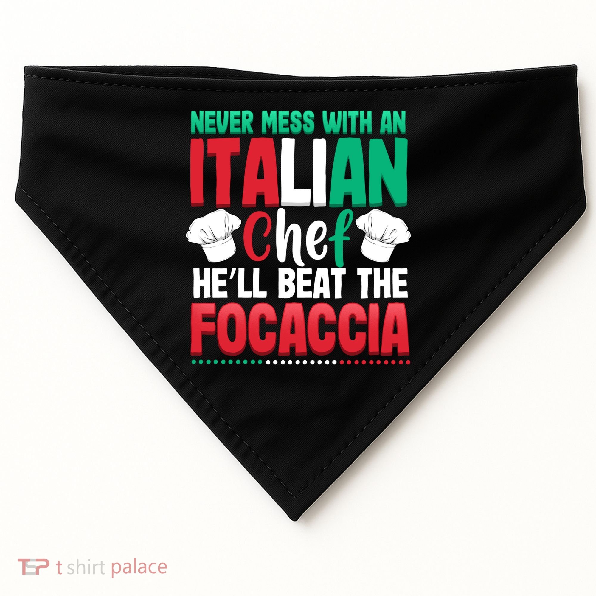 Dont Mess With The Cook Chef Cooking Bbq Gift USA-Made Doggie Bandana