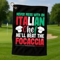 Dont Mess With The Cook Chef Cooking Bbq Gift Golf Towel thumb 1