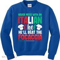 Dont Mess With The Cook Chef Cooking Bbq Gift Kids Sweatshirt thumb 0