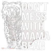 Don't Mess With Mama Bear Ceramic Ornament thumb 2