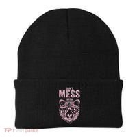DonT Mess With Mama Bear MotherS Day Beanie thumb 0