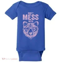 DonT Mess With Mama Bear MotherS Day Baby Bodysuit thumb 0