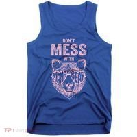 DonT Mess With Mama Bear MotherS Day Tank Top thumb 0