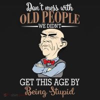 Don't Mess With Old People Old Man Coaster thumb 2