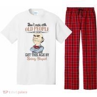 Don't Mess With Old People Old Man Pajama Set thumb 0