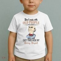 Don't Mess With Old People Old Man Toddler T-Shirt thumb 2
