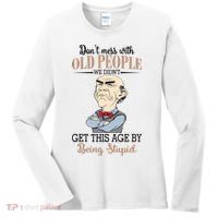 Don't Mess With Old People Old Man Women's Long Sleeve Shirt thumb 0