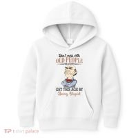 Don't Mess With Old People Old Man Kids Hoodie thumb 0