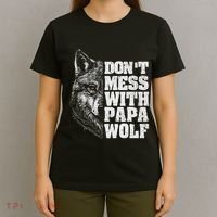 DonT Mess With Papa Wolf Dad For FatherS Day T-Shirt thumb 4