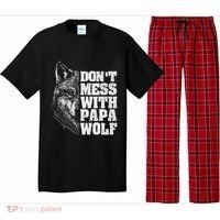 DonT Mess With Papa Wolf Dad For FatherS Day Pajama Set thumb 0