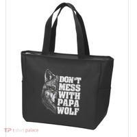 DonT Mess With Papa Wolf Dad For FatherS Day Tote Bag thumb 3