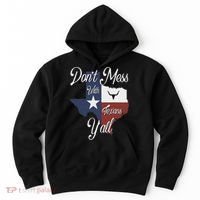Don't Mess With A Texan Distressed Texas Hoodie thumb 0