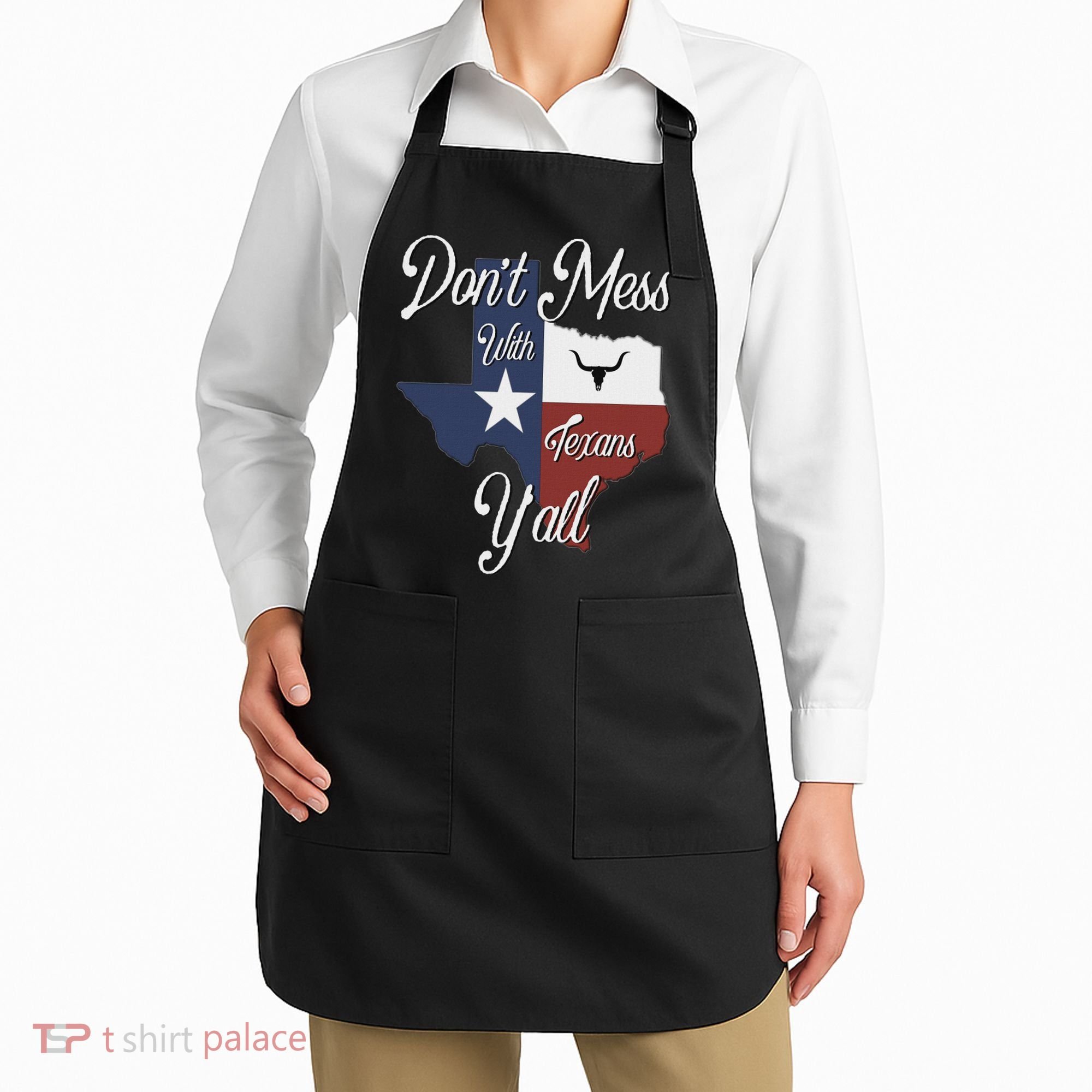 Don't Mess With A Texan Distressed Texas Apron