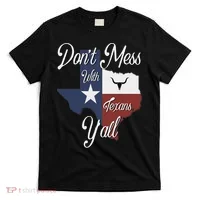 Don't Mess With A Texan Distressed Texas T-Shirt thumb 0
