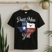 Don't Mess With A Texan Distressed Texas T-Shirt thumb 2