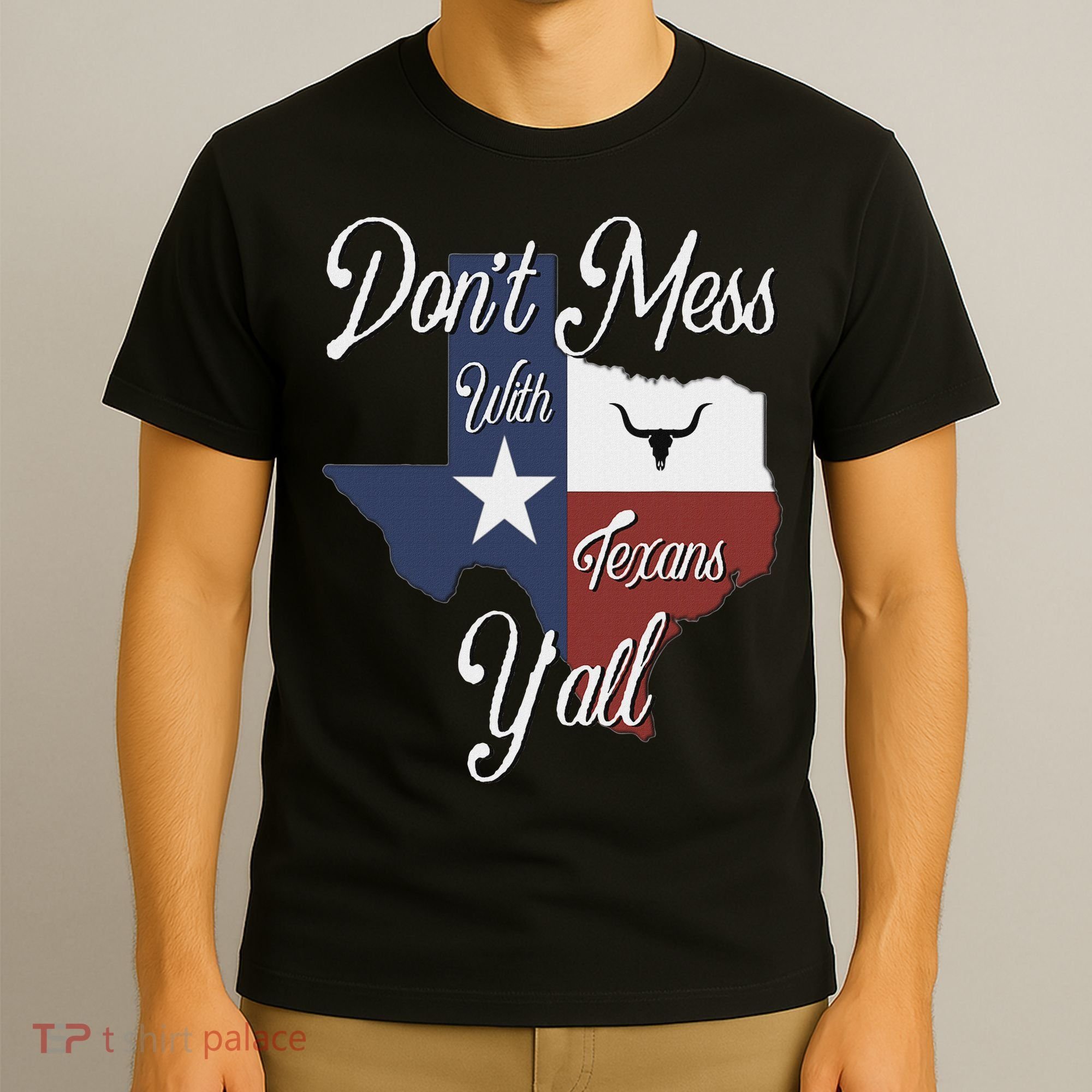 Don't Mess With A Texan Distressed Texas T-Shirt