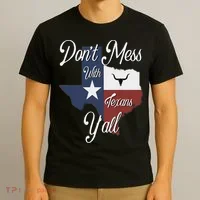 Don't Mess With A Texan Distressed Texas T-Shirt thumb 3