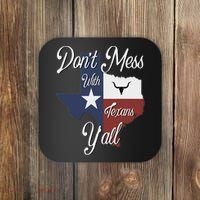 Don't Mess With A Texan Distressed Texas Coaster thumb 0