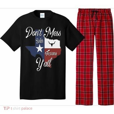 Don't Mess With A Texan Distressed Texas Pajama Set