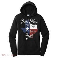 Don't Mess With A Texan Distressed Texas Women's Hoodie thumb 0