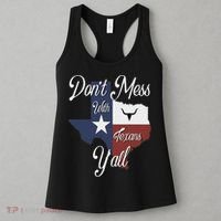 Don't Mess With A Texan Distressed Texas Women's Tank Top thumb 3