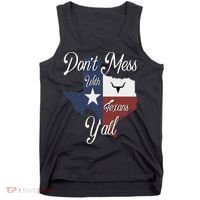 Don't Mess With A Texan Distressed Texas Tank Top thumb 0