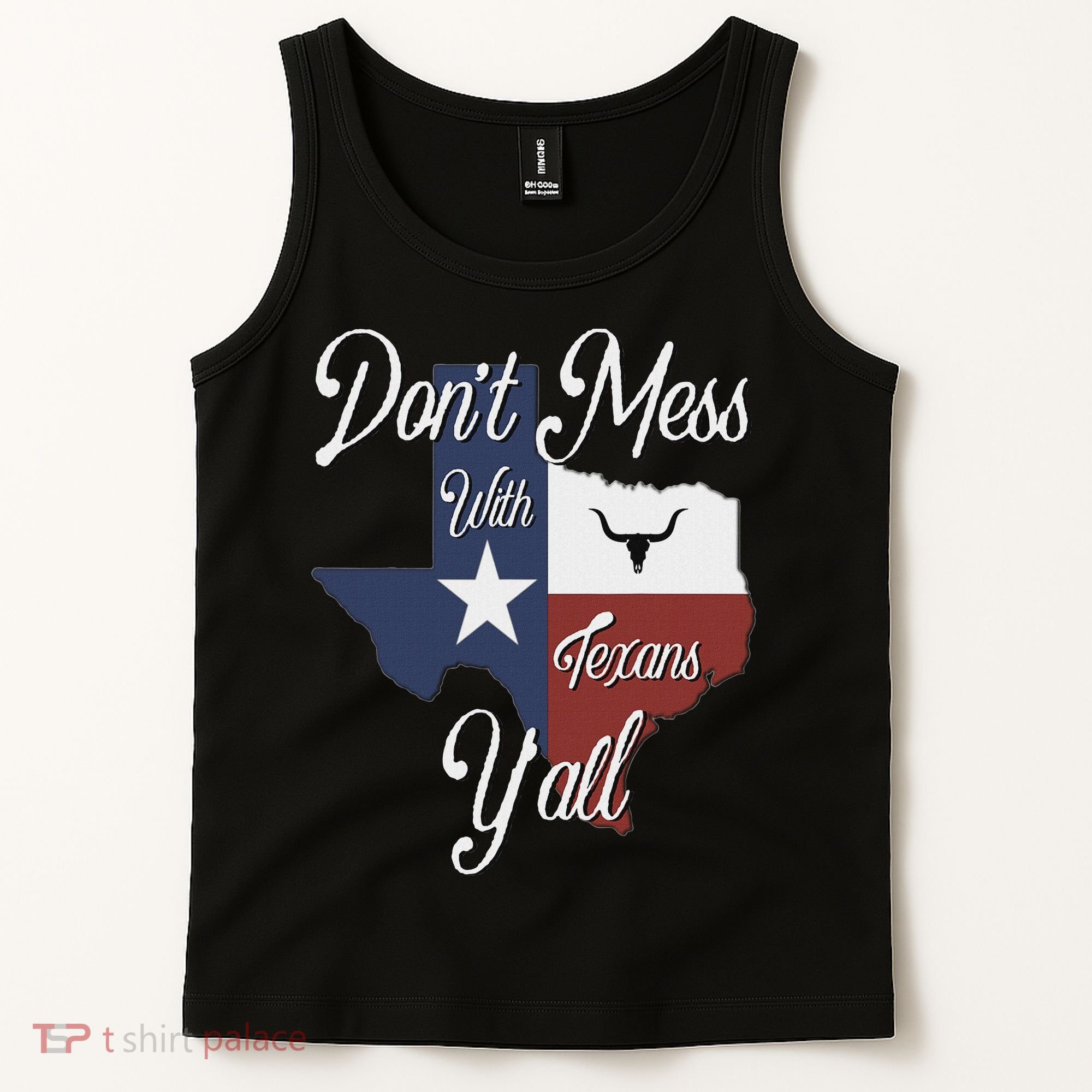 Don't Mess With A Texan Distressed Texas Tank Top