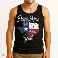 Don't Mess With A Texan Distressed Texas Tank Top thumb 3