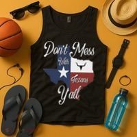Don't Mess With A Texan Distressed Texas Tank Top thumb 4
