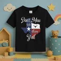 Don't Mess With A Texan Distressed Texas Toddler T-Shirt thumb 3