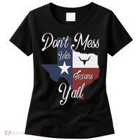 Don't Mess With A Texan Distressed Texas Women's T-Shirt thumb 0