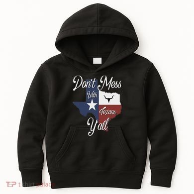Don't Mess With A Texan Distressed Texas Kids Hoodie